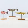 Vintage Vintage Wooden Fish Ornaments Home Decoration Props Bedrooms Living Rooms Tabletops Counters Solid Wood Decorations