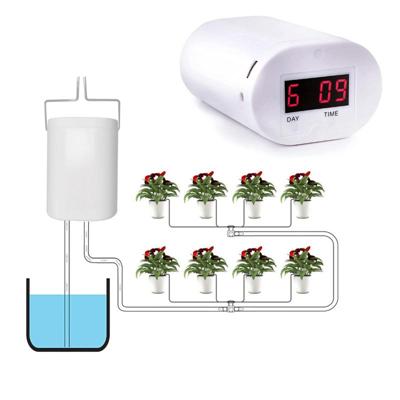 2/4/8 Kopf Automatische Bewässerungspumpe Controller Blumen Pflanzen Home Sprinkler Tropfbewässerungsgerät Pumpe Timer System Gartenwerkzeug