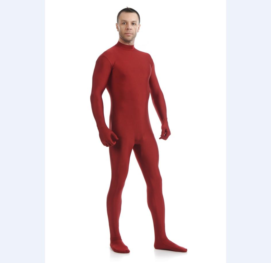 Luxurious Lycra Spandex Party Costume Bodysuit Catsuit Unitard No Hood Hands