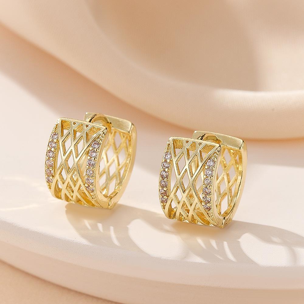 

Новая Мода Персонализированные Женские Серьги Элегантные Модные Универсальные Серьги золотой