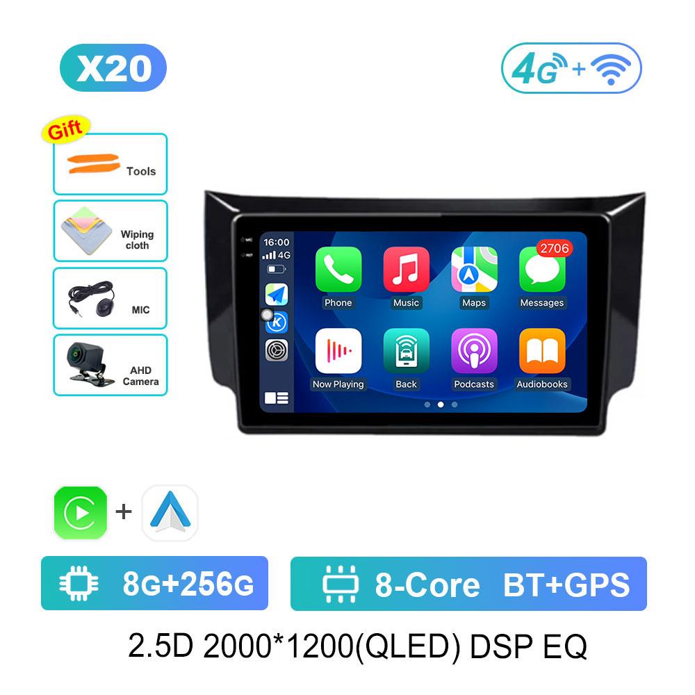 Android 14 Intelligent System for Nissan Sylphy B17 Sentra 12 2012 - 2018 GPS Navi BT Car Video Player WiFi 4G DSP Stereo