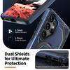 For Samsung Galaxy S25 Ultra Magnetic Case Ring Kickstand PC + TPU Hybrid Phone Cover