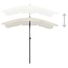 Sun Umbrella with Pole 200 x 130 cm Sand Colour