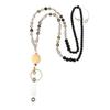 Retractable Lanyard Necklace Natural Stone lBeads Lanyard Keychain Lanyard Eyeglass Holder Lanyard