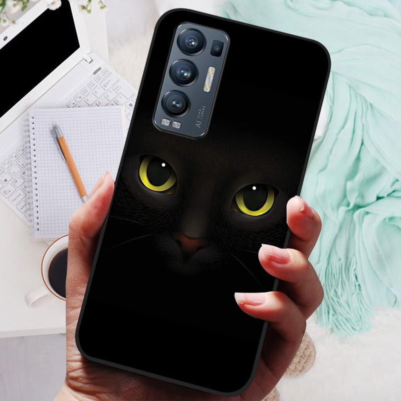 For OPPO Find X3 Neo Case Black Cover Lion Wolf Silicone Soft Back Cases For OPPO Find X3 Lite Phone Case Reno 5 Pro Plus 5G
