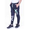 Navy Blue Text Printed Male Tracksuit Six