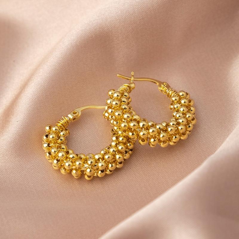 Fashion Trend Unique Design Elegant Delicate Retro Stud Earrings Women Jewelry Party Gifts