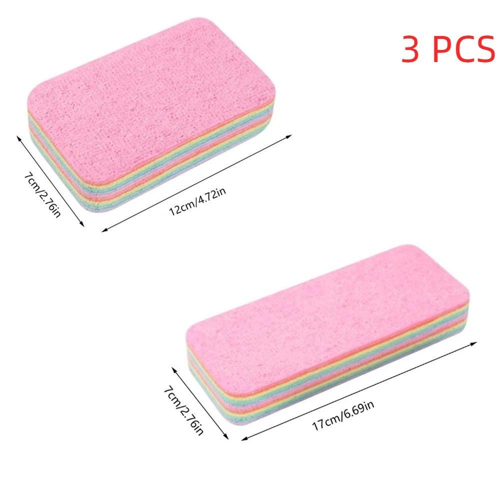 Strong Absorbent Dish Towels Non-stick Oil Scouring Pad Rainbow Colors Wipe Cloth Kitchen Use