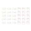 15PCS Table Number Holders Glasses Shape Multifunctional Slick Finish Iron Wire Picture Holder