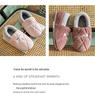 Jieleya Unisex Cotton Slippers - Warm, Plush, Closed-Heel for Autumn/Winter Indoor Use