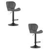 WEST Stool - Gray Velvet / Black Base X 2