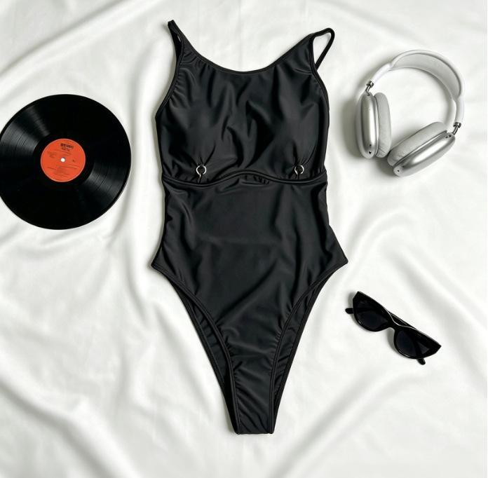One-piece swimsuit women s bikini women s sexy solid color swimsuit bikini S