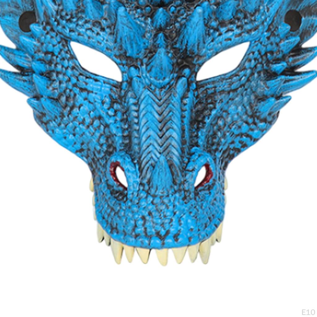 Maska smoka 3D Maski dinozaura Straszna Uniwersalna Akcesoria do kostiumu na Halloween Półtwarz Cosplay