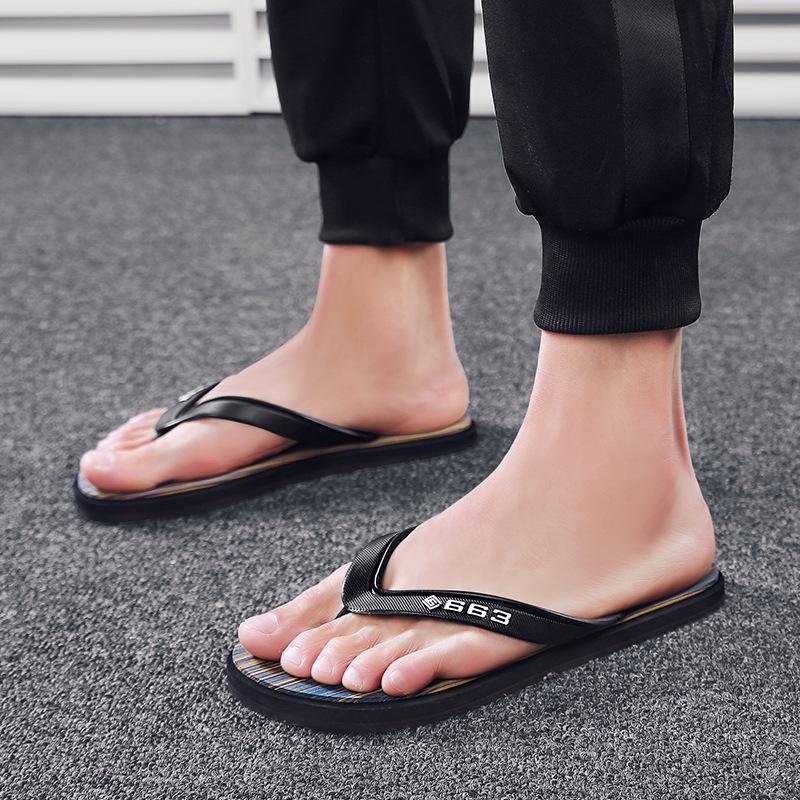 

Новые шлепанцы мужские модные уличные тапочки мужские летние модные для улицы мужские сжимающие пальцы с характером вьетнамские сандалии пляжная обувь 44 синий