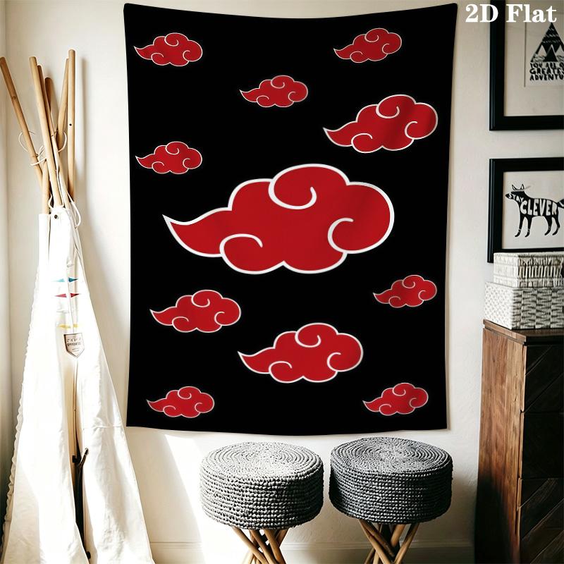 Naruto Wall Tapestry Aesthetic Wall Hanging Printed Fabric Blanket Decorative Tapestries For Bedroom Living Room Home Decor