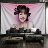 LISA Wall tapestry, aesthetic printed fabric blanket, suitable for bedroom, living room, and home decor.