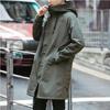 Spring and Autumn Men's Casual Mid-length Hooded Windbreaker
