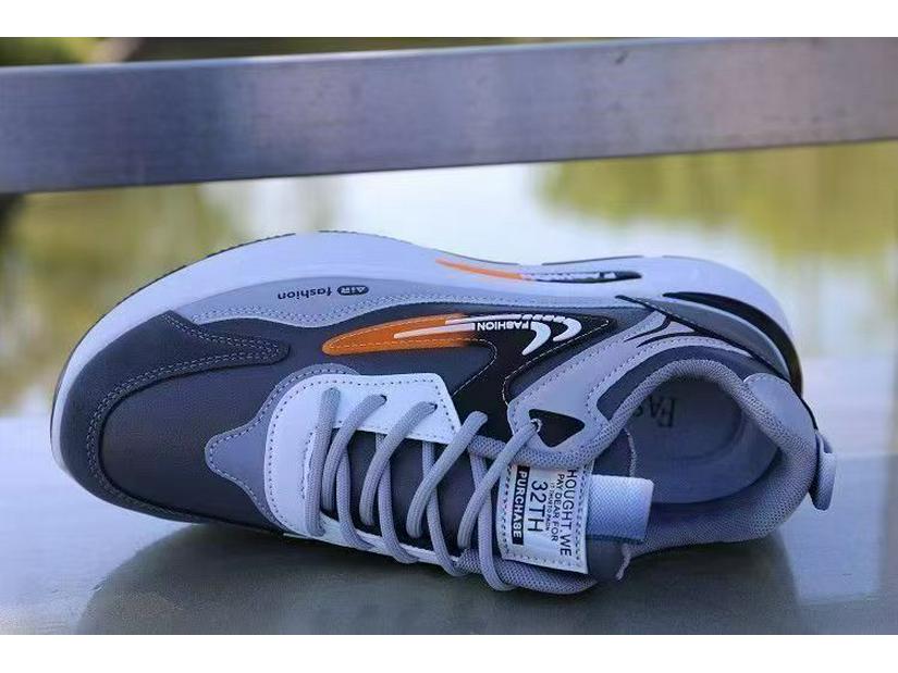 Men's Waterproof Leather Running Shoes - Trendy, Versatile, Non-slip, Soft Sole Casual Sneakers for Spring Arrival