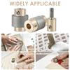 Diamond Grinder Bit Head Tool Set Stained Glass Grinder Bit 1inch 3/4inch 1/4inch 1/8inch Multi-Size Brass Core Diamond