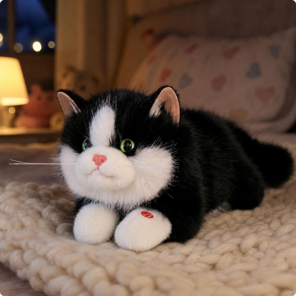 Stuffed Cat Soft Adorable for Bedtime, Nursery, Kids
