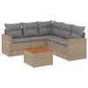 VidaXL Salon de Jardin avec Coussins 6 pcs, Canapés de Terrasse, Ensemble de Meubles de Patio, Mobilier d'Extérieur, Mélange 3256451