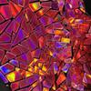 Geometric Laser Polyester Sequin Velvet Fabric, Gradient Embroidery Fabrics, DIY Sewing, Stage Costume Clothing, Red Color