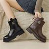 Women's lightweight comfortable cold warm padded snow boots non-slip wear outdoor leisure sports Martin cotton boots