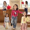 LUSON Little Obao Girls' Long Sleeve Cartoon T-shirt
