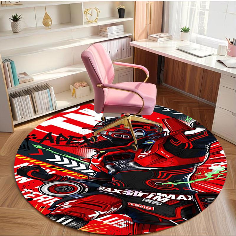 Apex Legends Print Round Rug, Washable Floor Carpet, For Entryway Dorm Laundry Room Office Study, Home Decor Birthday Christmas Gift