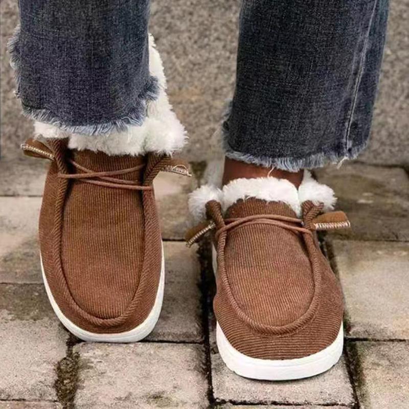Fashion Dude Shoes Women Wendy Comfortable Flat Slip On Mujer Zapatillas Winter Warm Plush Vulcanize Sneaker Fur Mocassin Loafers Female