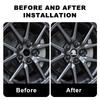 HIAQ2 4pcs 56mm 65mm Car Emblem Wheel Hub Caps Center Cover Sticker Decoration For Skoda Octavia Fabia Kamiq Kapoq Kodiaq Rapid SCALA