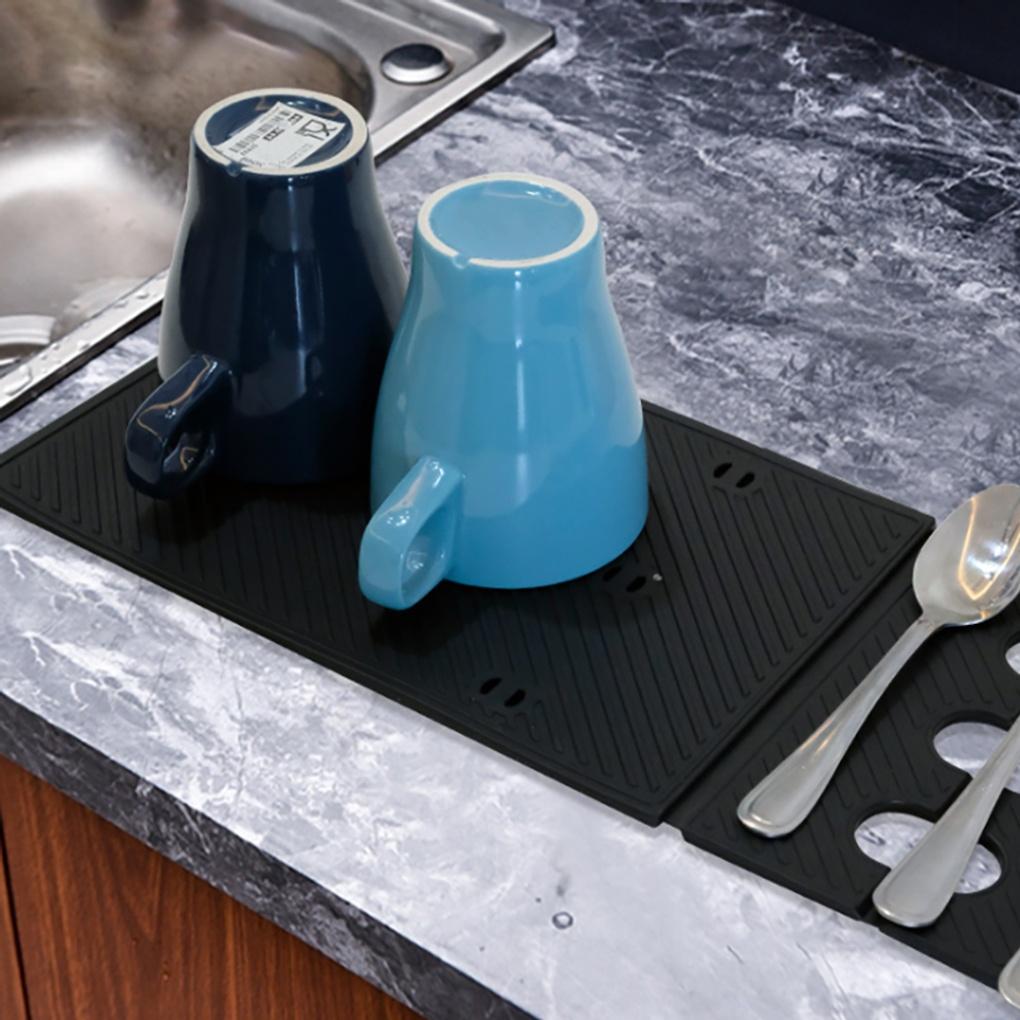 Cookware Silicone Drying Mat Sink Dish Washing Mat
