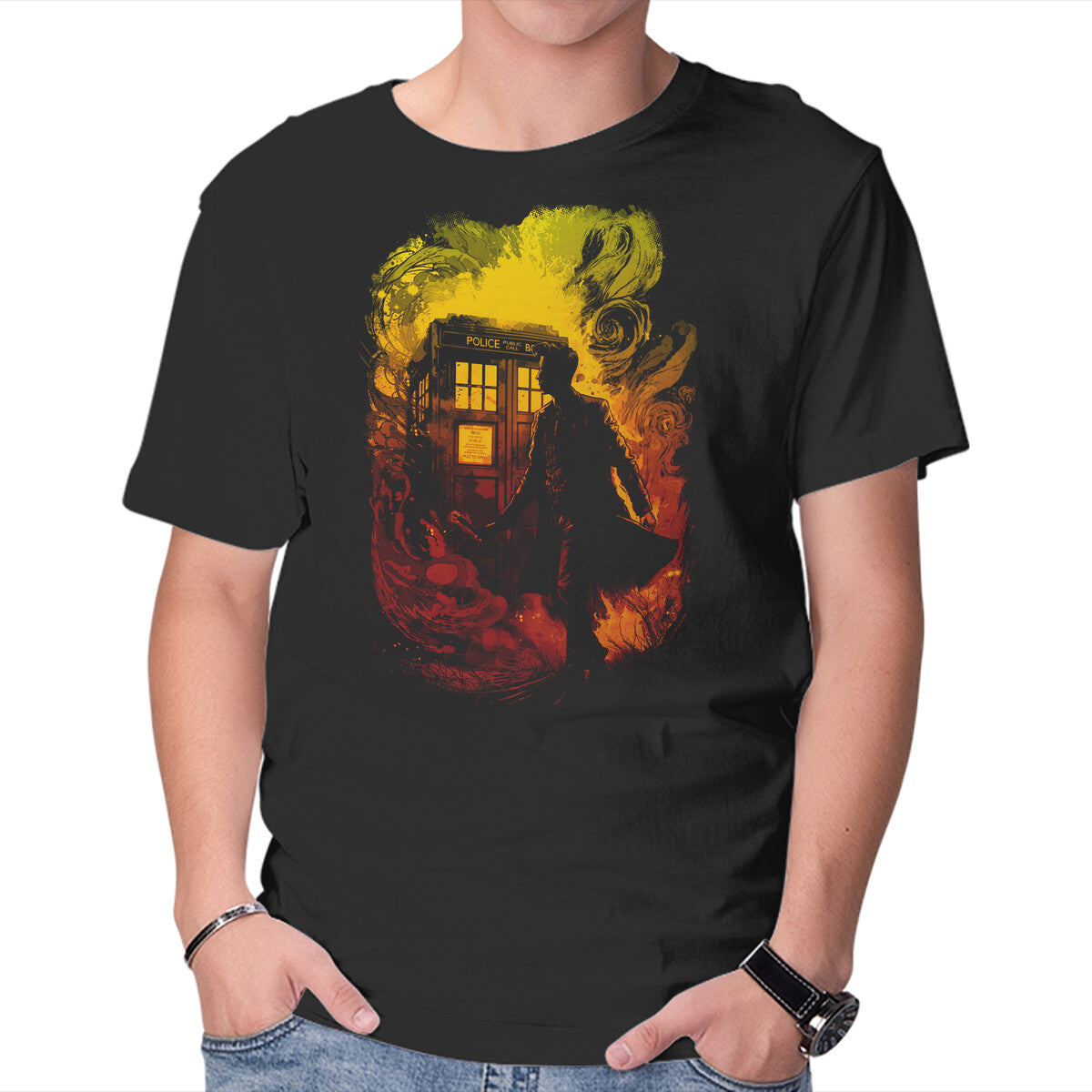 Unisex Crew Neck T-Shirt The Fire Doctor Graphic Short Sleeve Casual Tee XXXXL