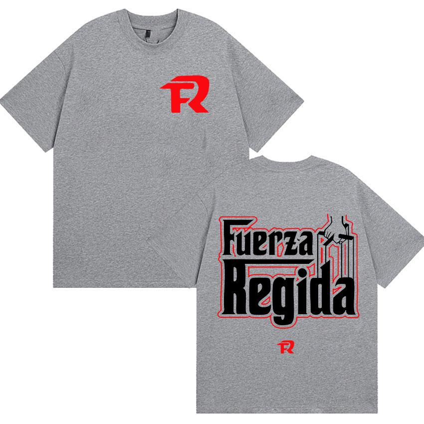 Rapper Fuerza Regida Pero No Te Enamores Tour 2025 Album T Shirts Men Women Clothing Hip Hop Gothic Short Sleeve Tees Streetwear