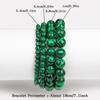 Latest Models 6 8 10mm Green Malachite Bracelet Men Women Bangle for Best Friend Gift Handmade Beaded Natural Stones