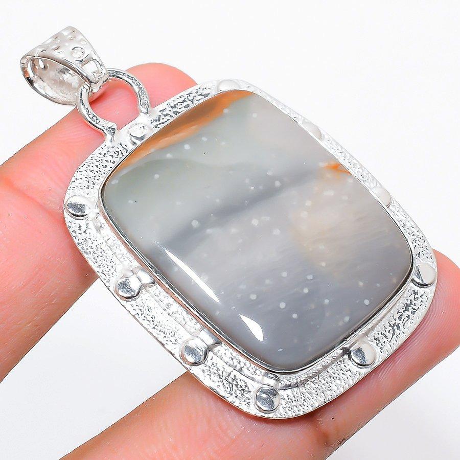 

Polychrome Jasper Gemstone Handmade Ethnic Jewelry Pendant 2.13 SR-3602