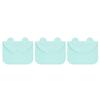 3 Pièces Sac de Rangement pour Masque Buccal Portable Anti-poussière Réutilisable Silicone Étui pour l'Extérieur(Rose )