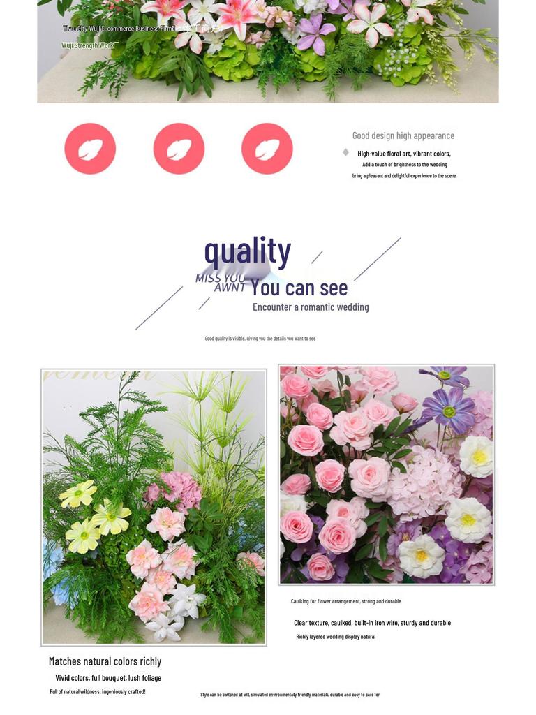 Mori Style Artificial Wedding Aisle Flowers