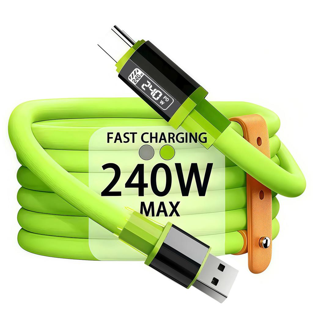 240W Fast Charging Cable for iPhone15 16 17 Android USB Type C Charger Cable Multiple USB Charging Wire Line USB-Type-c Cable