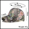 Floral CA670 [White Fang] Cap, Pattern, Glitter, Sports, Running, Outdoor, Women, Men, (Red)