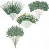 Artificial Green Plant Sprays, 1 Set of Textured Plastic Greenery with Visible Detail for Creating Decorative Arrangements