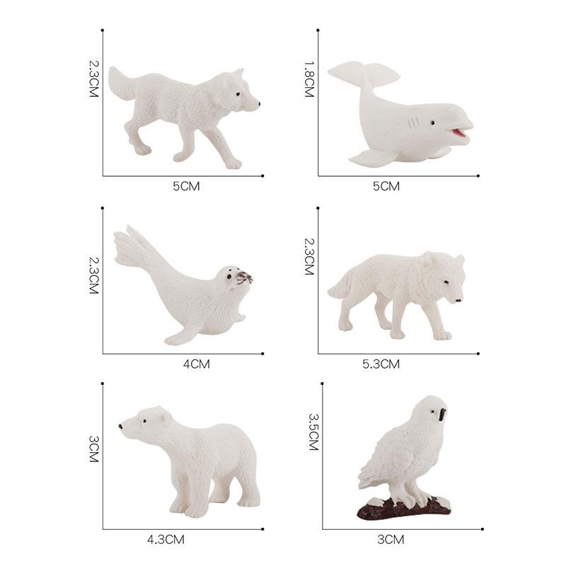 Набор фигурок диких и морских животных