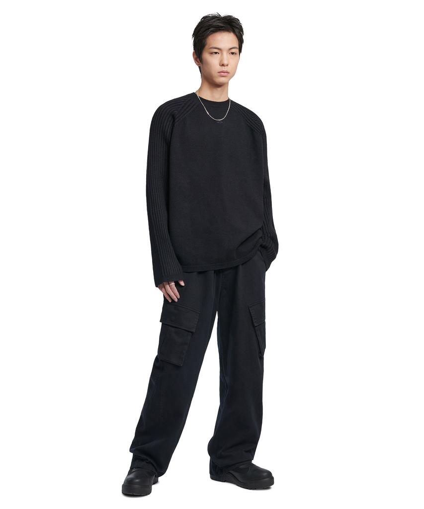 Nomaenyueol Double Echo Wool Knit - Black