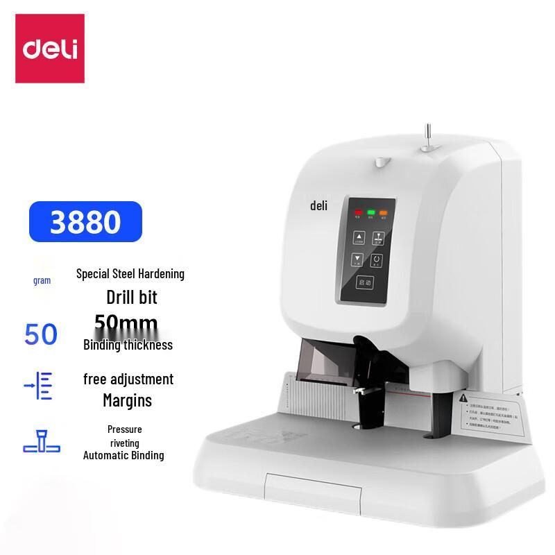 Deli 3880 Semi-Automatic Financial Binding Machine