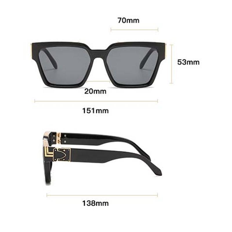 Mode Kleine Rechteck Sonnenbrille Männer Frauen Luxus Shades Retro Quadrat Schwarz Sonne Glasse Punk Brille nicht polarisiert