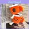 Coffee Cup Plush Keychain With Smiley Face Design For Desk Decor And Gifts