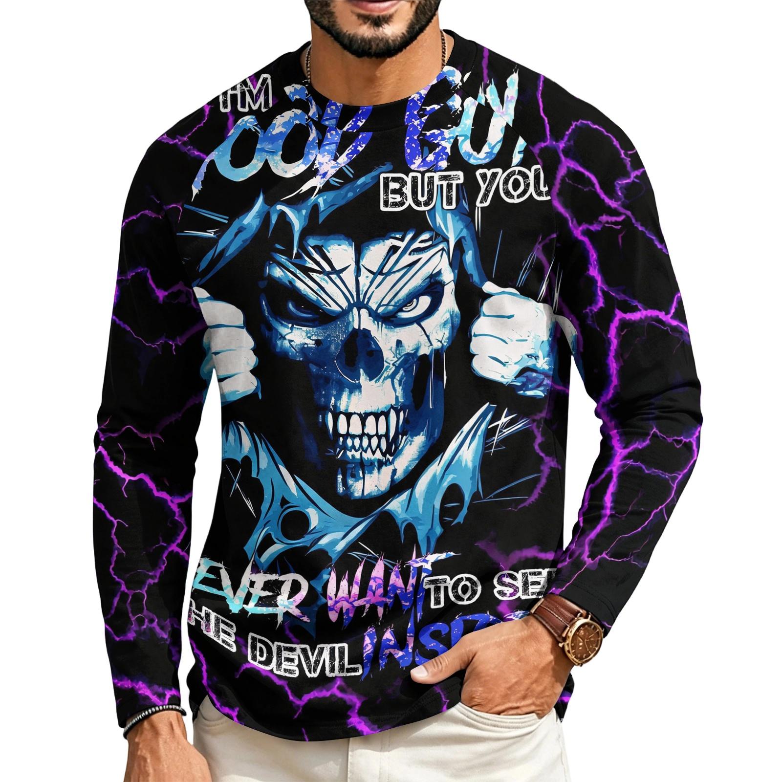 Men s Raglan Long Sleeve T-Shirt Casual Neck Pullover for Everyday Wear XXL