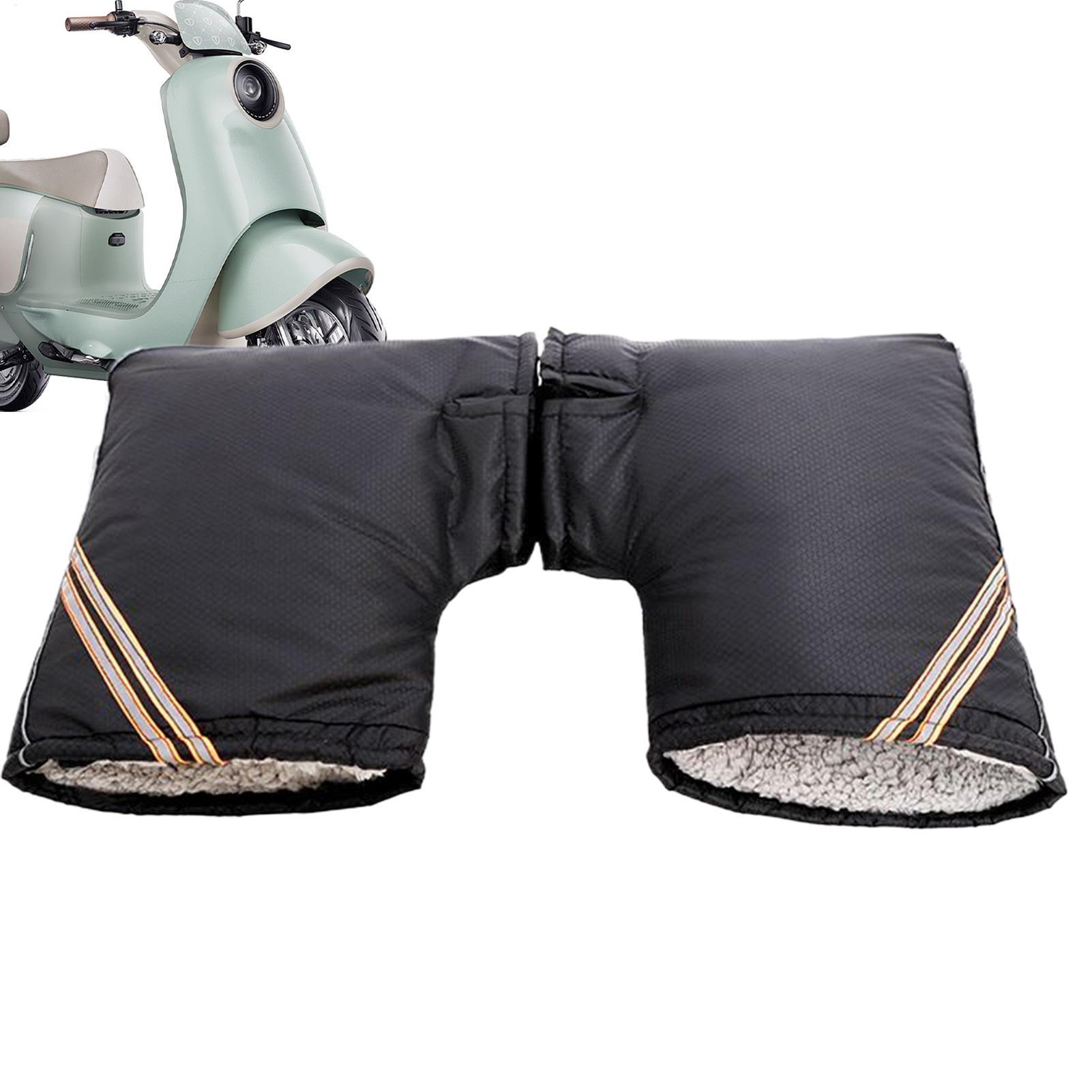 

Winter Motorcycle Handlebar Gloves Reflective Waterproof Hand Muffs Windproof Warm Handlebar Muffs For Cold Weather Men Women CHINA