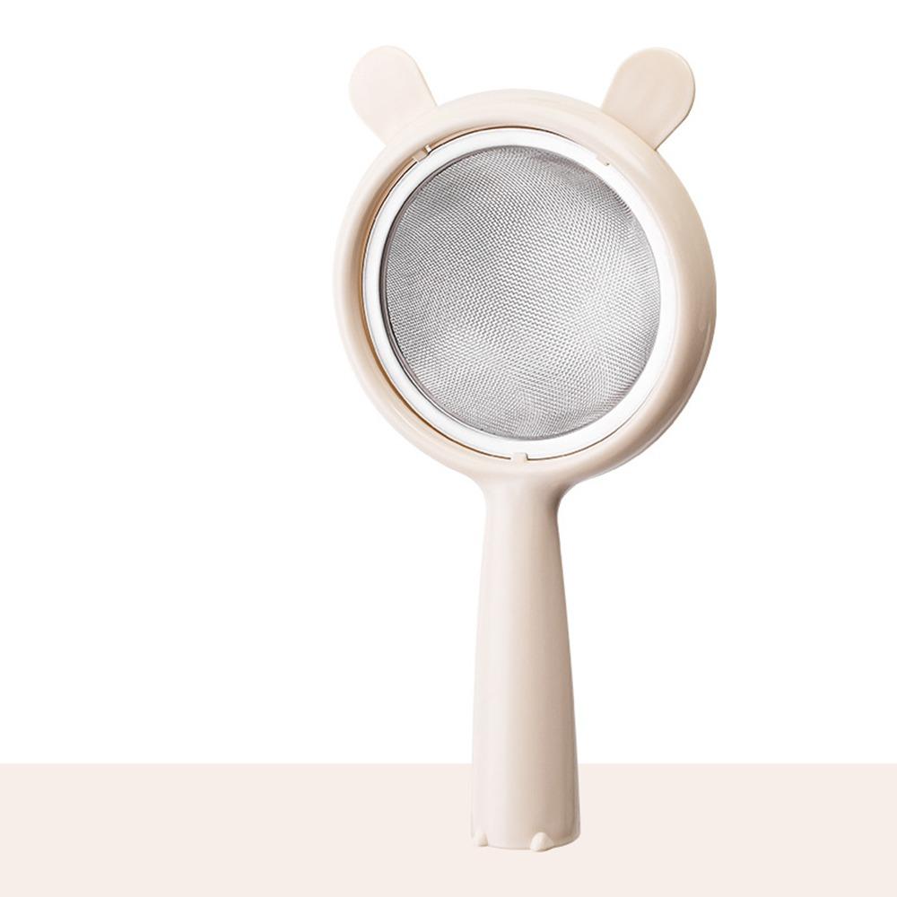 Portable Stainless Steel Food Strainer Colander Rust-Proof Easy to Clean Matcha Sifter Small Fine Mesh Strainer for Kitchen