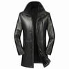 Neuer Herren Echtledermantel Herbst und Winter High-End Business Casual Temperament Winddicht Fell All-in-One Jacke